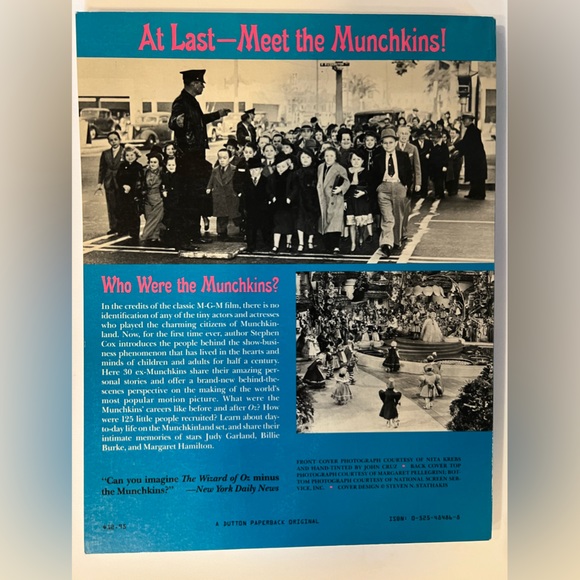 The Munchkins Remember by Stephen Cox 1989 printing - Picture 2 of 5